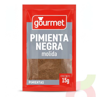Pimienta Negra Molida Gourmet 15Gr
