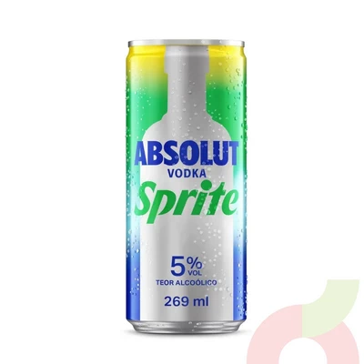 Lata Absolut Vodka Sprite 269Ml