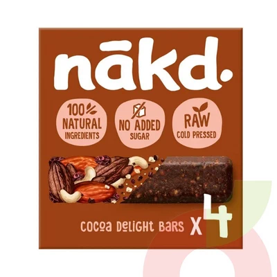 Barras Cocoa Delight Nakd 140Gr