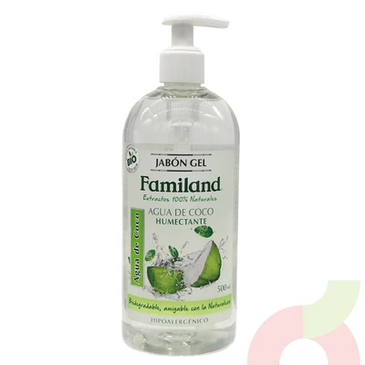 Jabón Gel Agua de Coco Humectante Familand 500Ml