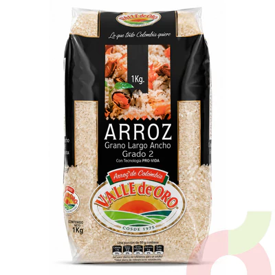 Arroz Grano Largo G2 Valle De Oro 1Kg