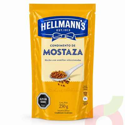 Doypack Mostaza Hellmanns 250Gr