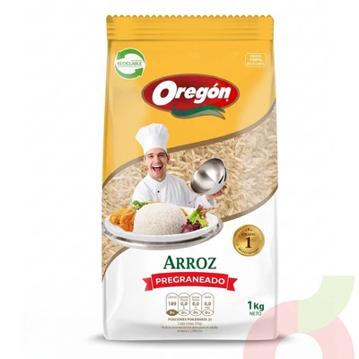 Arroz Pregraneado Oregon 1Kg