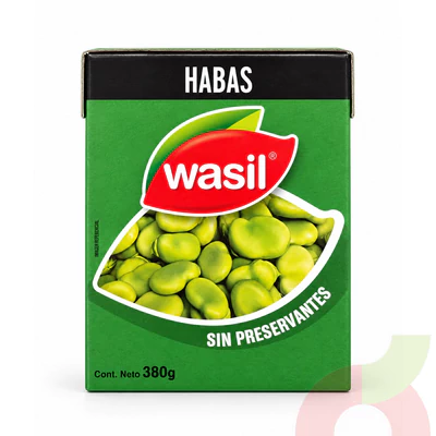 Tetrapack Habas Wasil 380Gr - 190Gr Drenado