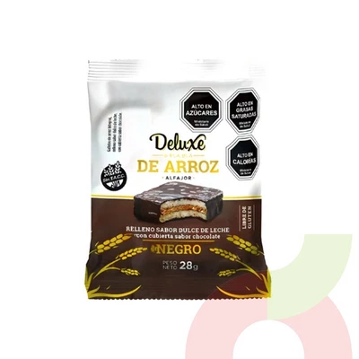 Alfajor de Arroz Chocolate Dulce de Leche Deluxe 28Gr