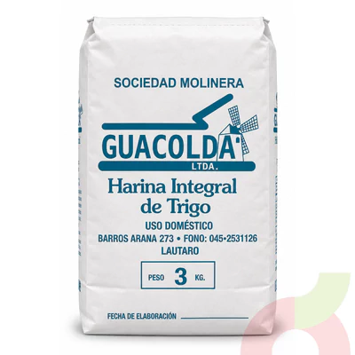 Harina Integral de Trigo Guacolda 3Kg