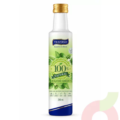 Jugo Limón Natural Verde Traverso 250Ml
