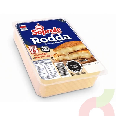 Queso Rodda Laminado Soprole 250Gr