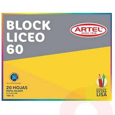 Block Dibujo Artel 60 20 Hojas