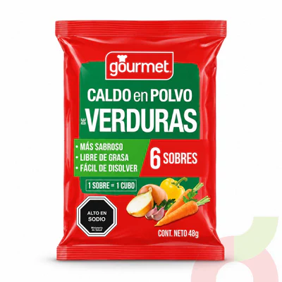Caldo Verduras Gourmet 48Gr 6 Unidades