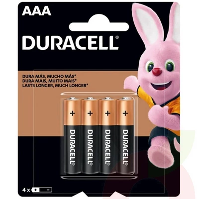 Pila Duracell AAA 4 Unidades