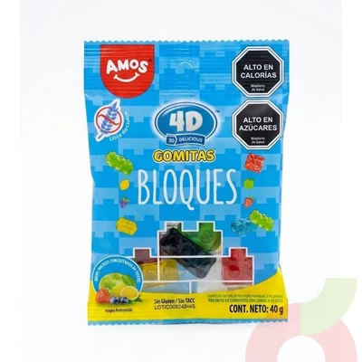 Gomitas Bloques Amos 40Gr