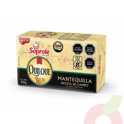Mantequilla Quilque Receta Campo Soprole 250Gr