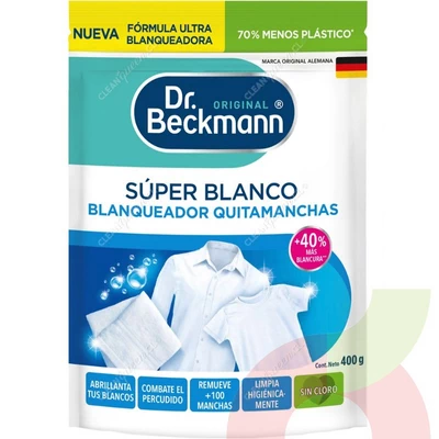 Blanqueador Quitamanchas Dr Beckmann 400Gr Super Blanco