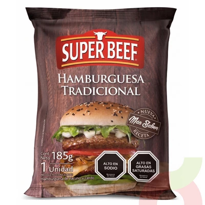 Hamburguesa Tradicional Super Beef 185Gr