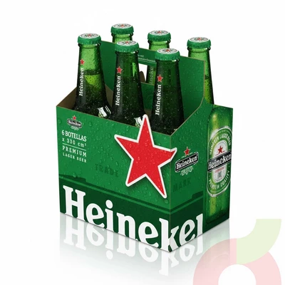 Pack Cerveza Lager Heineken 330Cc 6 Unidades