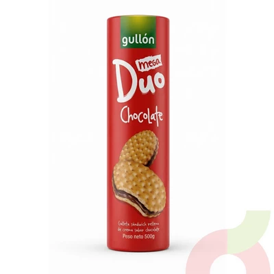 Galleta Mega Duo Chocolate Gullón 500Gr