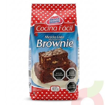Mezcla Lista Brownie Mont Blanc 400Gr
