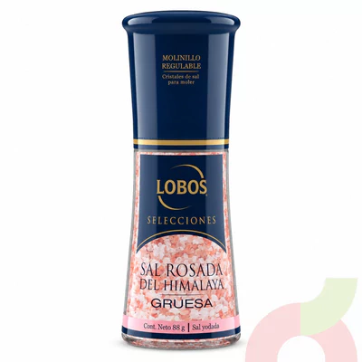 Molinillo Sal Rosada Gruesa Lobos 88Gr