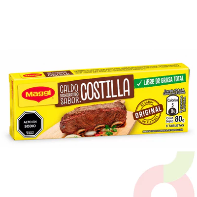 Caldo Costilla Maggi 80Gr 8 Unidades