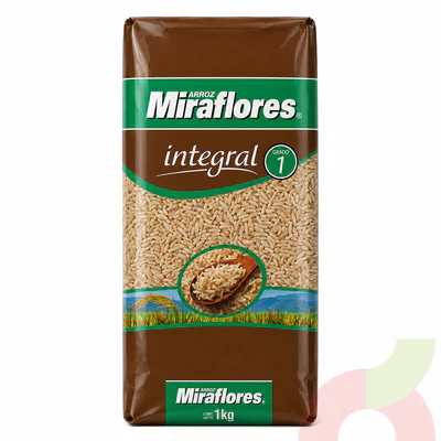 Arroz Integral G1 Miraflores 1Kg