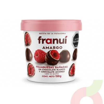 Frambuesas Chocolate Blanco & Amargo Franuí 150Gr