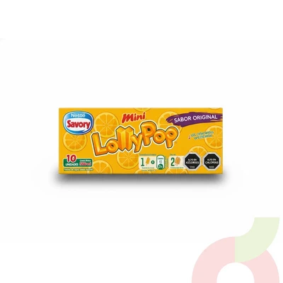 Mini LollyPop Original Savory 500Ml 10 Unidades