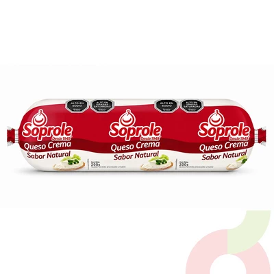 Queso Crema Natural Soprole 200Gr