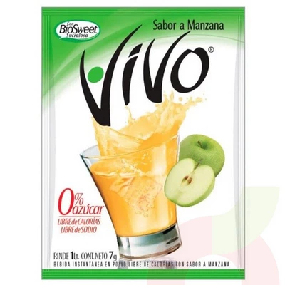 Jugo Instantáneo en Polvo Manzana Vivo 7Gr