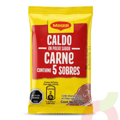 Caldo Carne Maggi 35Gr 5 Unidades