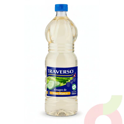 Vinagre de Vino Blanco Traverso 1Lt