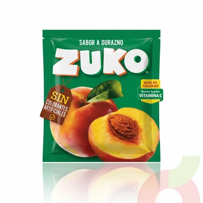 Jugo en Polvo Durazno Zuko 15Gr