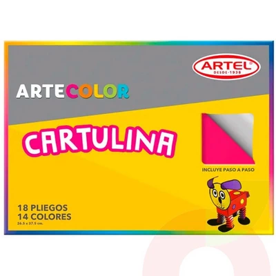 Carpeta Artecolor Cartulina 14 Color 18 Unidades Artel