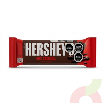 Chocolate Medio Amargo 40% Cacao Hersheys 82Gr