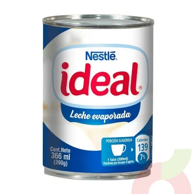 Leche Ideal Evaporada 390Gr  