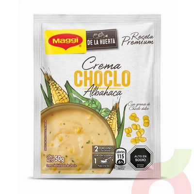 Crema Choclo con Albahaca Maggi 50Gr