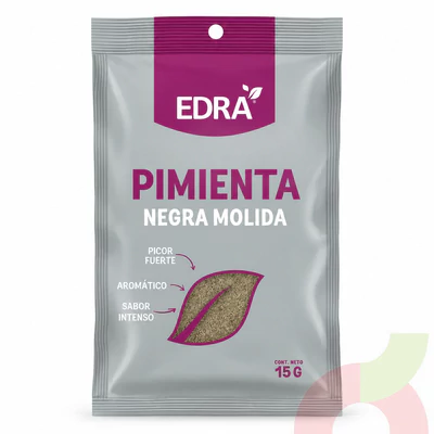 Pimienta Negra Molida Edra 15Gr