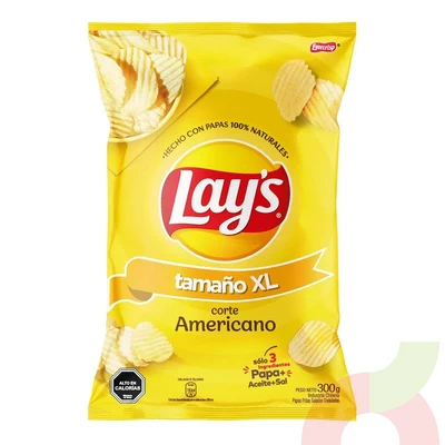 Papas Fritas XL Corte Americano Lays 300Gr