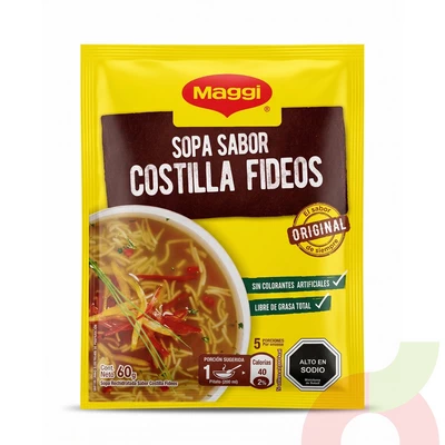 Sopa Sabor Costilla Fideos Maggi 60Gr