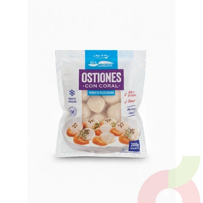 Ostiones con Coral  SeaGarden 200Gr 