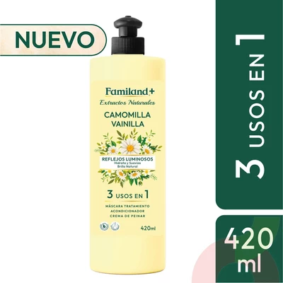 Crema Capilar 3 en 1 Manzanilla Vainilla Familand 420Ml