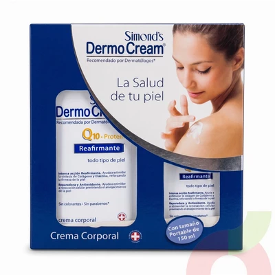 Set DermoCream Reafirmante Q10 Simonds 550Ml