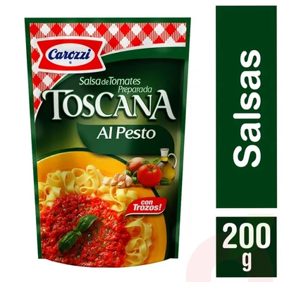 Salsa de Tomates Toscana al Pesto Carozzi 200Gr