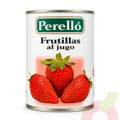 Frutillas al Jugo Perelló 580Gr - 210Gr Drenado
