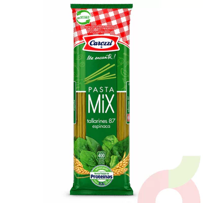 Tallarines N°87 Mix Espinaca Carozzi 400Gr