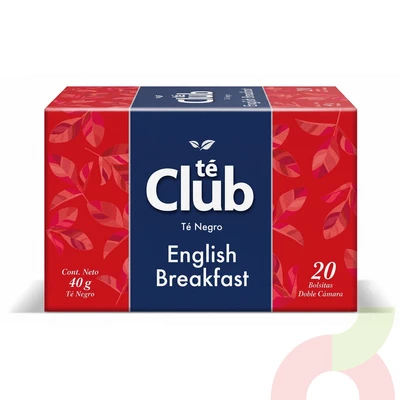 Té Negro English Breakfast Té Club 40Gr 20 Unidades