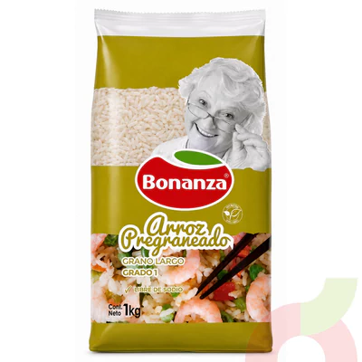 Arroz Pregraneado G1 Bonanza 1Kg