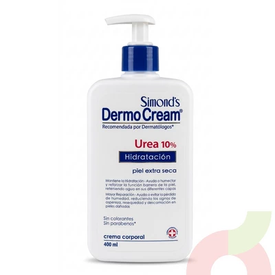 Crema Corporal Hidratación Urea 10% Simonds 400Ml