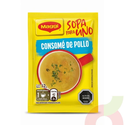 Sopa para Uno Consomé Pollo Maggi 12Gr