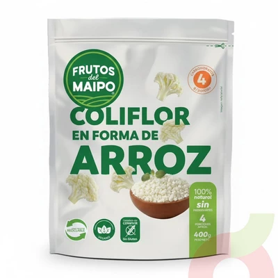 Coliflor en Forma de Arroz Frutos del Maipo 400Gr
